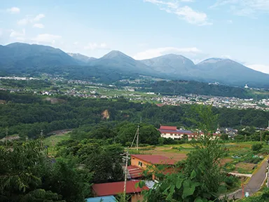 浅間連峰の麓にある小さな集落