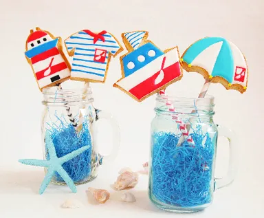 ロリポップクッキー（マリン）