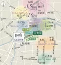 「パークリュクス大阪京町堀」（広域立地概念図）
