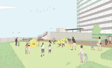 エアリーガーデン(駐車場棟屋上緑化)イメージ