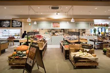 キッチンとデリカテッセンコーナー