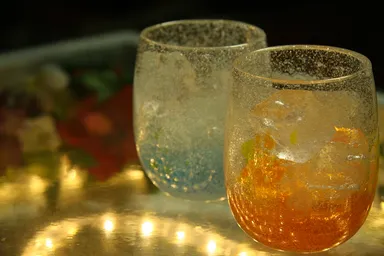 泡盛ロックで乾杯～