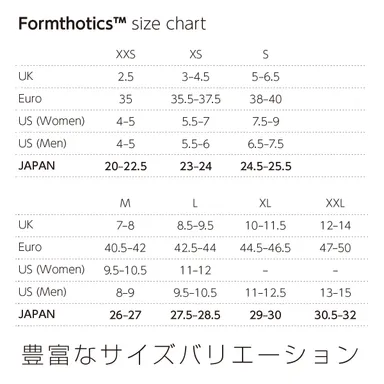 サイズバリエーション