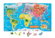 世界地図の木製パズル