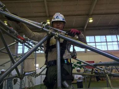 技能競技大会にて奮闘中