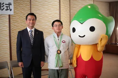 山口県知事表彰式にて