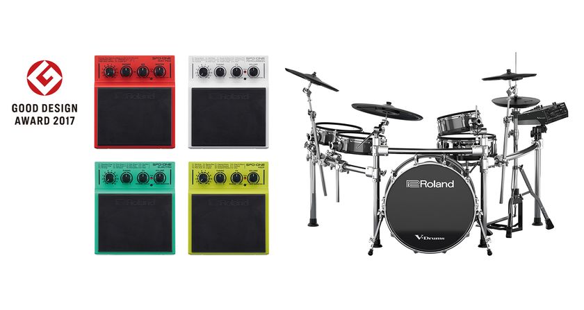 ローランドの電子パーカッション／電子ドラムの2モデルが
「2017年度グッドデザイン賞」を同時受賞