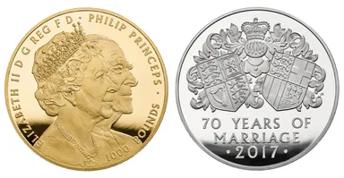 1000ポンド金貨1キロ・500ポンド銀貨1キロ