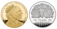 1000ポンド金貨1キロ・500ポンド銀貨1キロ