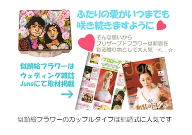 似顔絵フラワー