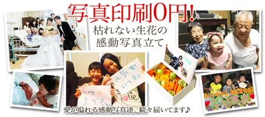 今なら全品写真印刷無料(イメージ画像)