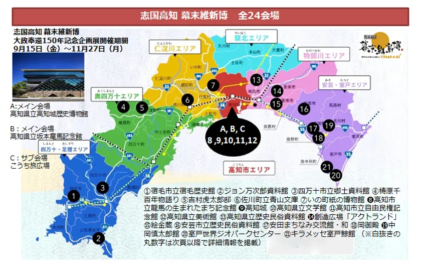 志国高知 幕末維新博』特別企画が高知県各地で開催! 大政奉還 志国高知 幕末維新博』特別企画が高知県各地で開催! 大政奉還