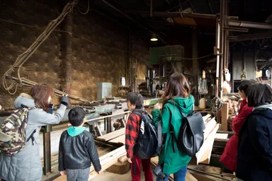 家具工場見学風景1