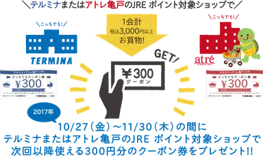 クーポンGET方法