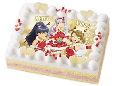 キャラデコプリントケーキ クリスマス アイドルマスター(1)