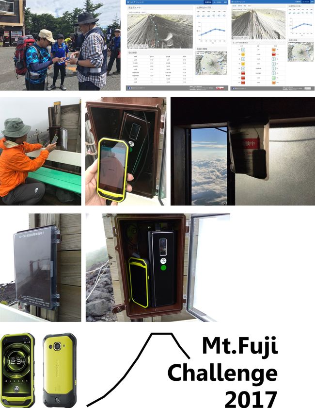 登山者の安心・安全を守る「富士山チャレンジ2017」
2年連続で「TORQUE(R)」がレシーバー端末として活躍