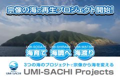 3つのプロジェクト「海育て」「海調べ」「海渡り」を実施