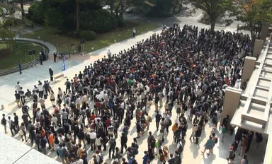 前回の避難の様子