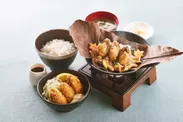 広島産牡蠣の朴葉焼き よくばり膳