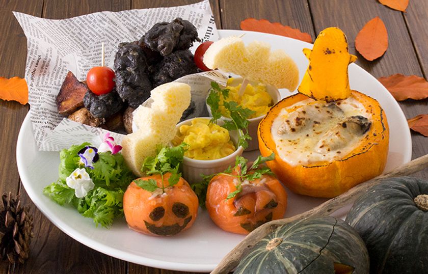 ハロウィン仮装で10％オフ！ハロウィンプレート付き
売れ筋ベスト２０バイキング！“ハロウィンパーティ”