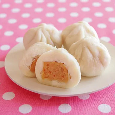 「ぎゅっと包んで★mini肉まん」。市販のシュウマイを食パンで包んでレンチンするだけ！