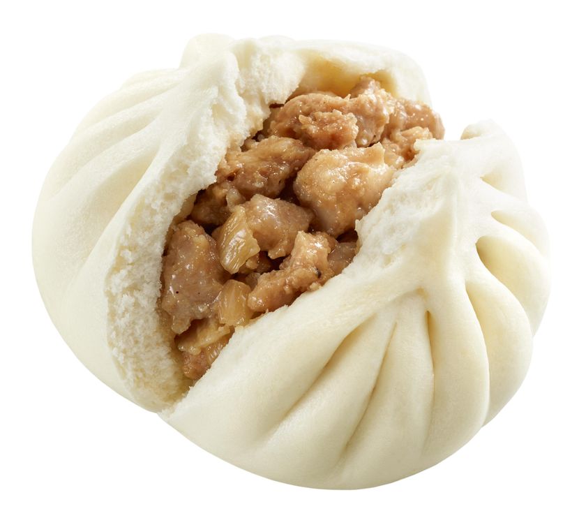 肉の旨味が楽しめる！
ゴロッと食感の豚バラ肉を味わう「極旨肉まん」
１０/２０（金）より順次発売