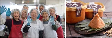 「3ちゃん矢次工房」のお母さんたちと味噌画像