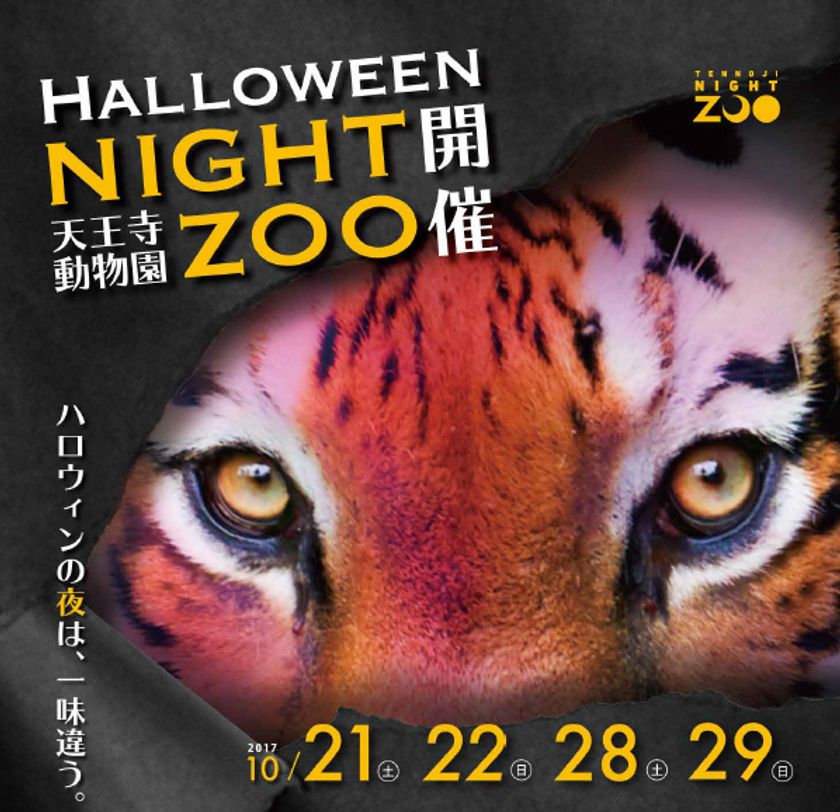 天王寺動物園「ハロウィンナイトZOO」にて
学生が期間限定イベントの運営協力を行い
売上の一部を動物園に寄付します