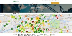 建築計画を地図上にアイコン表示