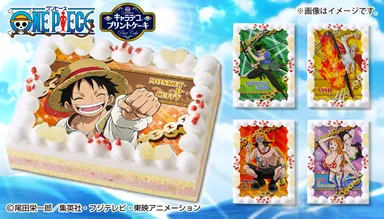 キャラデコプリントケーキ　ワンピース