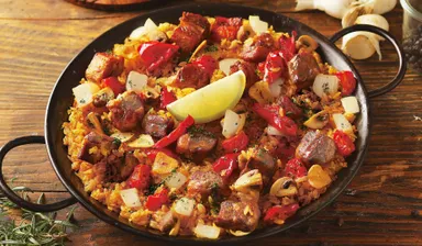 極旨ステーキのパエリア