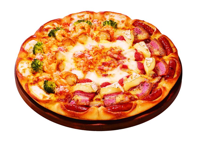 “みみ”もトッピングもごちそう満載なハーフ＆ハーフピザ
「冬のごちそうハーフ＆ハーフ」　１１月１日新発売