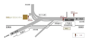 御殿山トラストシティ　アクセスMAP