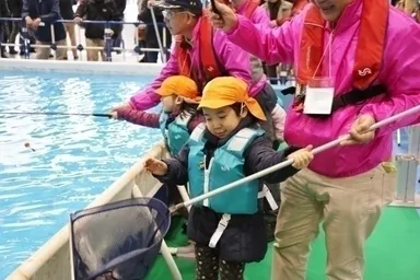 マス釣り体験コーナー