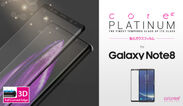 araree、Galaxy Note8専用ガラスフィルム「Core Platinum」
