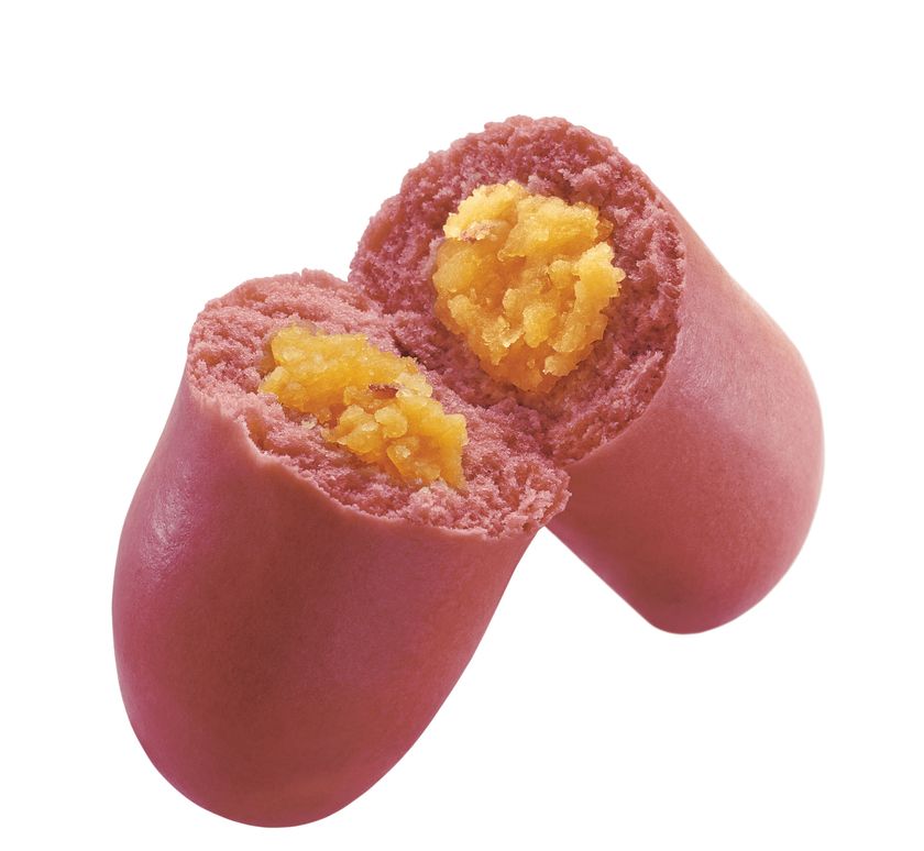 １１月は２つの新作が登場
２種類のさつまいもを使用した「焼き芋まん」
三角形が目を引く「プルコギまん」
１１/１０（金）より２週連続順次発売