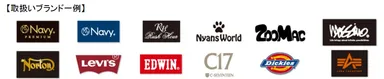 ・取扱いブランド一例