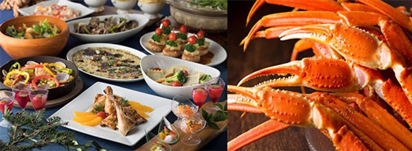 美食と音楽に満たされる 水辺のホテルに訪れるクリスマス
ローストビーフにズワイガニ！クリスマス期間限定ブッフェ開催
2017年12月23日（土・祝）より 第一ホテル東京シーフォートにて