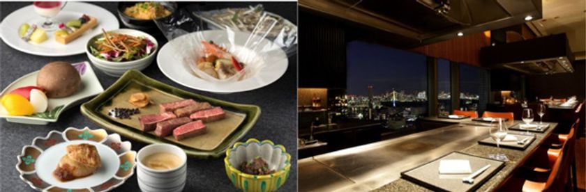 地上約100mから望む、ベイエリアの眩い夜景と贅沢な食材の数々
鉄板焼 クリスマス特別コースを販売
2017年12月16日（土）より 第一ホテル東京シーフォートにて