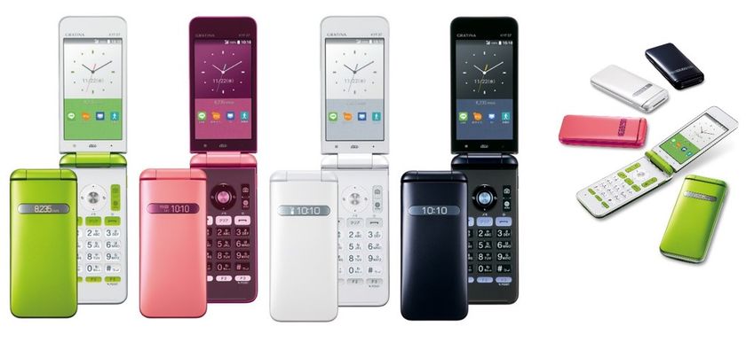 耐衝撃・防水・防塵対応
「GRATINA(グラティーナ)」(KYF37)登場