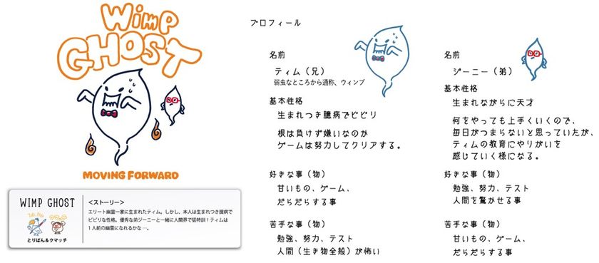 ５人のデザイナーが競演！！
マックハウスの新キャラクター「WIMP GHOST」が登場