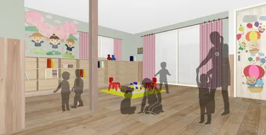 みらいの保育園 保育室イメージパース