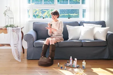 エアーマッサージャーF AM-40　使用イメージ