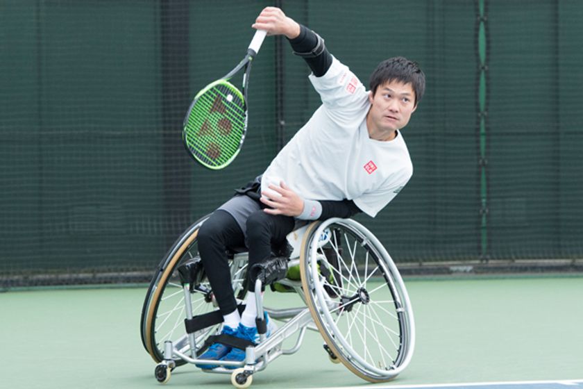 グランドスラム車いすテニス部門
男子歴代最多46勝の記録保持者
国枝慎吾との用具使用契約締結
Made in JAPANのヨネックスで再び頂点へ！
