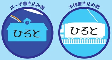 名前を書けるフリースペース付き