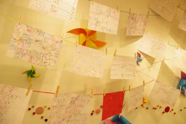 西村 有加さんの個展の様子