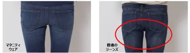 お尻周りの比較