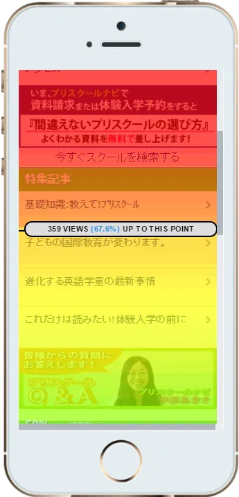 スクロールヒートマップ