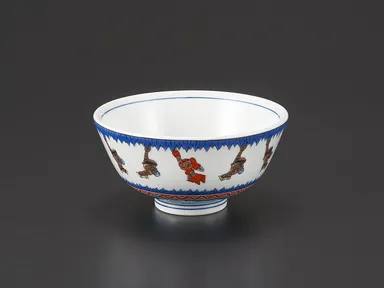 九谷焼ガンダム　五彩手アッガイ＆シャア専用ズゴック 飯碗