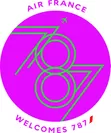 エールフランス航空B787-9　ロゴ